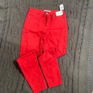 Celebrity Pink High Rise Ankle skinny Red jeans